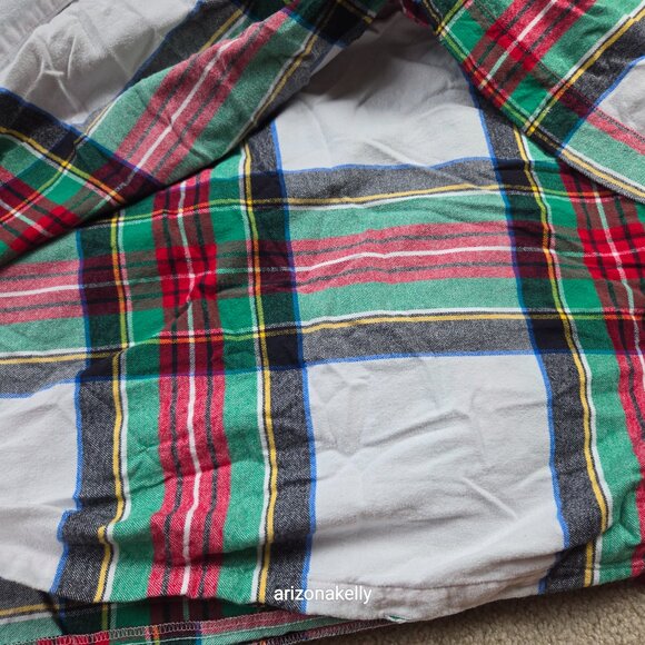 Lands' End 5 oz Flannel Duvet Cover Plaid KING - Picture 7 of 11